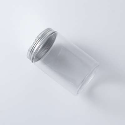 custom food clear container storage pet jar with cap